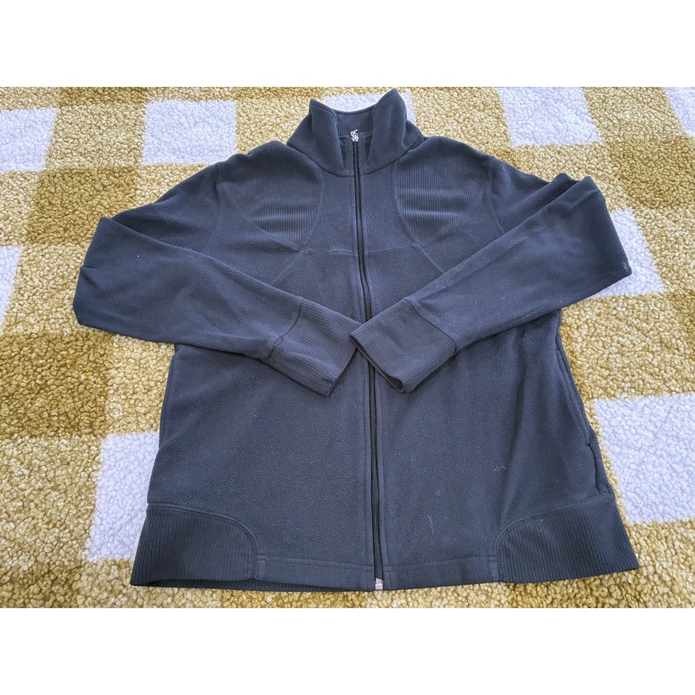 Nike‎ Womens XXL Black Fleece Full Zip Mock Neck Jacket RN 56323 Activewear